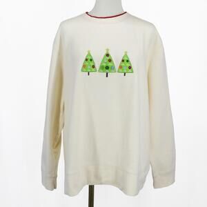 Classic Elements Holiday Tree Women's Sweatshirt Size XL